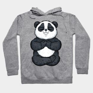 panda animal yoga cute and funny namaste Hoodie